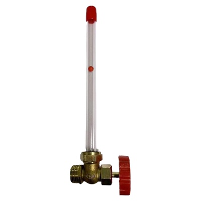 消防水池铜液位计油位计有机玻璃管油位考克角阀亚克力铜阀水位计