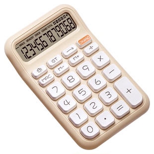 计算器高颜值柔性键盘计算机器女神款语音学生专用办公室财务会计算账用商用大学桌面大号机械按键可爱网红款