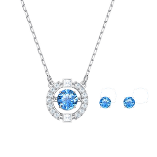 施华洛世奇Una跳动的心项链耳钉套装配饰高级送礼物