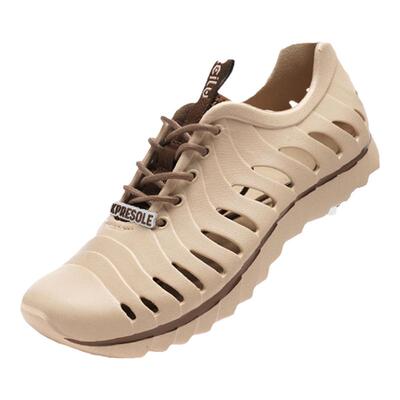 ccilu驰绿渣渣鞋系带洞洞鞋”気“咖啡渣鞋女包头凉鞋男溯溪鞋