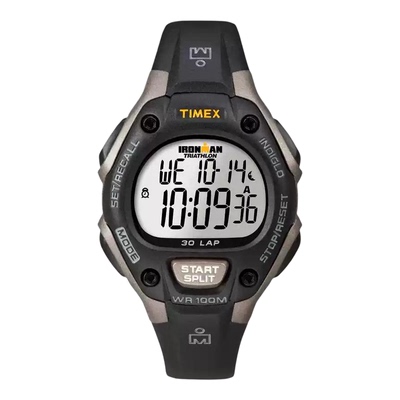 代购天美时Timex Unisex Ironman钢铁侠经典30手表黑色树脂表带