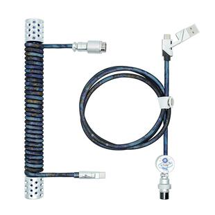 火矛磁轴键盘航插线8K编织数据线键盘线发光wooting ev63 小蜜蜂