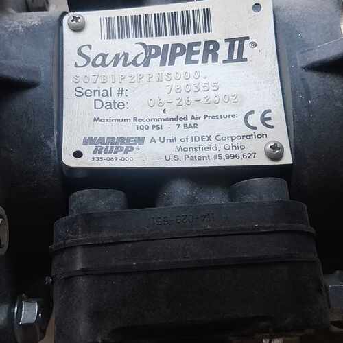 询SandPIPER II 隔膜泵，型号S07B1P2PP N