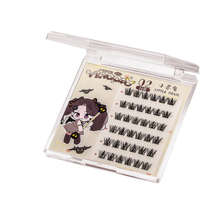 VIAGGIO免胶假睫毛新年自然山茶花苏妲己假睫毛新手便携惟都正品