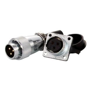 ZHQCN国如航空插头插座开孔16m连接器2芯3线4针-10孔WS16TQ+Z反装