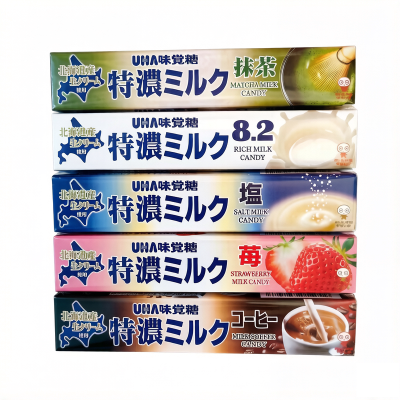 日本8.2特浓味觉糖包邮悠哈奶糖