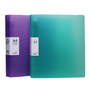 大容量3孔文件夹A4/B5/A5活页夹D型三孔打孔夹资料夹手账装订外壳