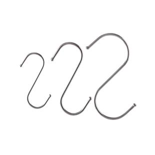 不锈钢s型挂钩s勾晒香肠挂腊肉钩子免打孔s钩厨房多功能无磁挂钩