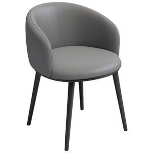 轻奢风格扶手凳子北欧金属家用书桌椅简约办公接待休闲软包靠背椅