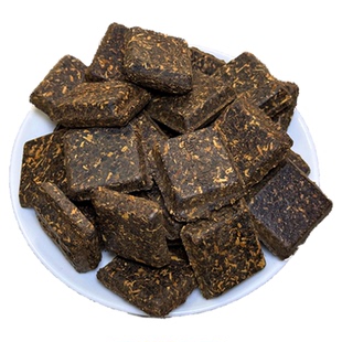 安化黑茶芙蓉山老茶碎压香木海薄片2011年陈料月团琼瑶礼袋装500g