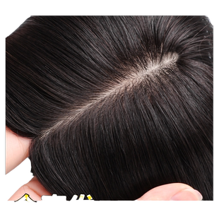 假发片女头顶补发刘海片蓬松增发量垫发片高颅顶隐形无痕真发发片