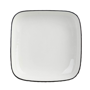 创意网红6个方形盘子菜盘家用简约陶瓷碟子日式新款可微波餐盘