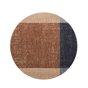 赛波斯大地回响进口羊毛圆形地毯客厅书房转椅中古风卧室床边毯