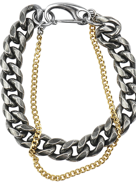 ROADLATIVE复古双层古巴链手链