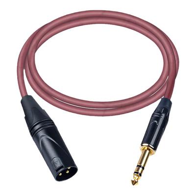 银珂6.35大三芯卡农声卡音箱线