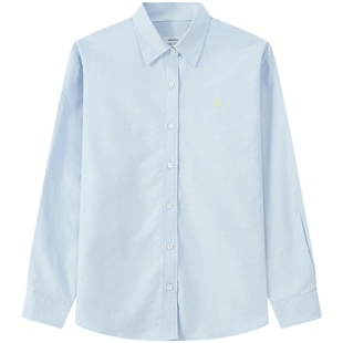 【20周年庆系列】BEANPOLE滨波2025秋冬女休闲通勤松弛牛津纺衬衫