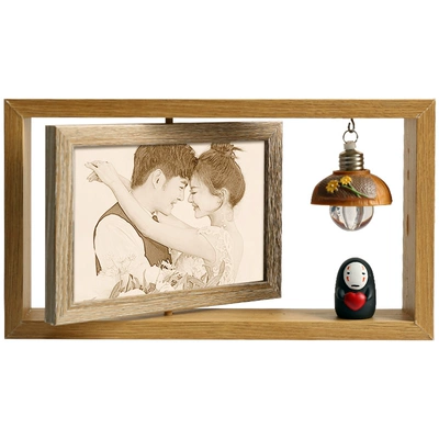 情人节定制礼物双面照片相框520