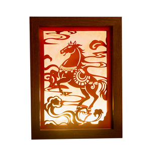 2026新品纸雕灯diy材料包相框画非遗文创手工古风立体3d装饰画