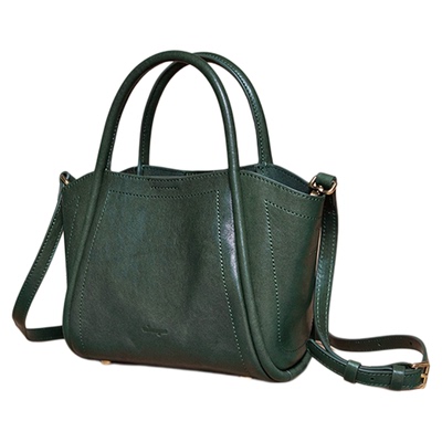 食草堂菜篮子头层植鞣皮新款包包单肩斜挎包手提包轻奢小众高级感