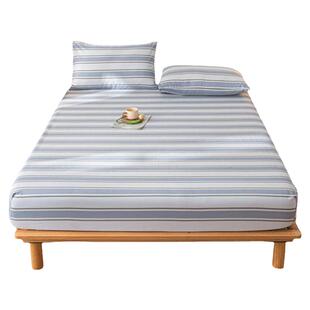 母婴纯棉加厚老粗布床笠款1.35米2夏季全棉防滑床罩150x190床垫套