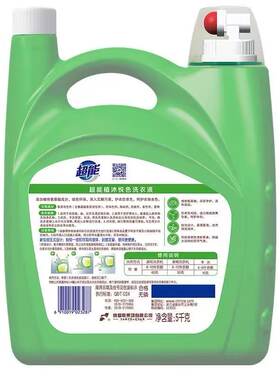 超能植沐悦色洗衣液10斤装按压式