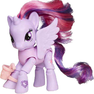 孩之宝 小马宝莉 小马利亚系列 可动关节小马配件装女孩玩具3C