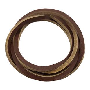 棕色牛皮鞋带头层真皮鞋带棕色卡其色豆豆鞋带方形男牛皮鞋绳皮条