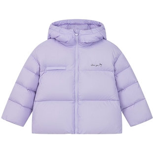 笛莎官方童装女童羽绒服冬季新款大童女孩宝宝儿童面包服三防外套