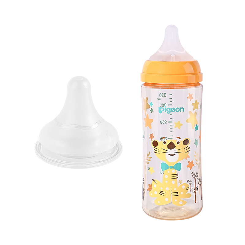 皇嗣适用贝亲奶嘴防胀气偏心自然离乳鸭嘴奶嘴mSS号69/15个月一岁