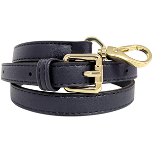 包包带子配件带斜挎可调节单肩带替换PU皮质细包带单买黑色浅金色