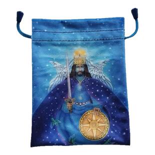 2025新款绒布袋 卡牌袋 装饰袋七彩凤凰图案神秘印花收纳袋奉献袋