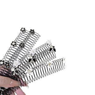 山茶花碎发梳毛发碎发整理神器发箍儿童发夹女后脑勺夹子头饰发卡