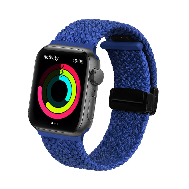 新款编织运动磁吸适用iwatch表带