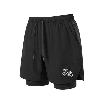 Karma8a夏季假两件跑步运动短裤