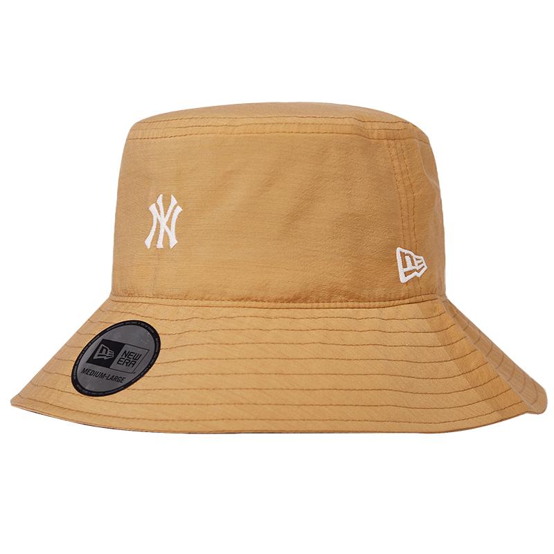 New Era纽亦华春夏MLB刺绣渔夫帽变色LOGO轻便遮阳户外NY