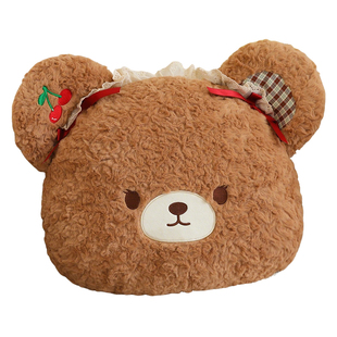 可爱小熊兔子毛绒玩偶公仔蝴蝶结装饰礼品布娃娃儿童女生抱枕玩具