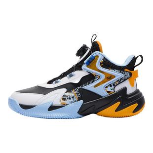 悍将361童鞋男童皮面篮球鞋专业2026春新款防滑耐磨青少年运动鞋