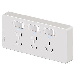 扩展式插座带开关大功率16A插座热水器空调厨房大功率拓展插排座