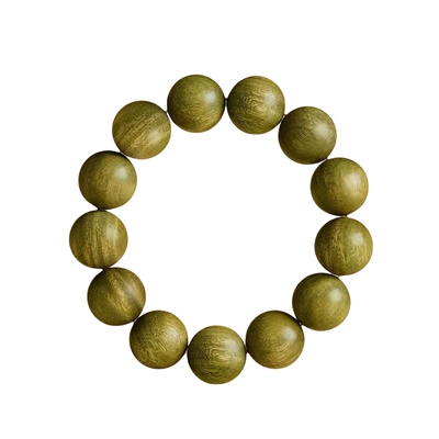 阿根廷绿檀手串木质念珠盘玩檀木手串沉香盘珠文玩108颗佛珠男款