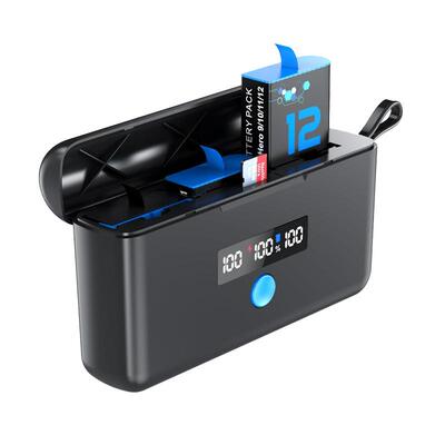 绿炫适配GoPro9/10/11/12相机电池GoProHero充电器gopro10电池