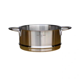 18/10不锈钢蒸笼蒸屉蒸架304加厚家用厨房蒸格可叠加16-24cm带柄