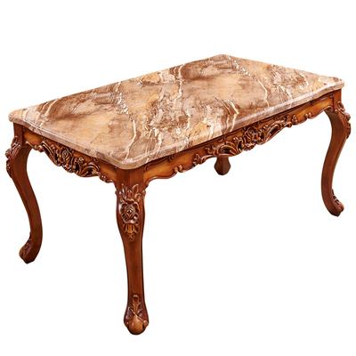 欧式风奢华全实木水性漆餐桌椅