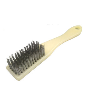 文玩钢丝刷鹰牌打底不掉色细加密除锈刷金刚核桃菩提清理文玩刷子