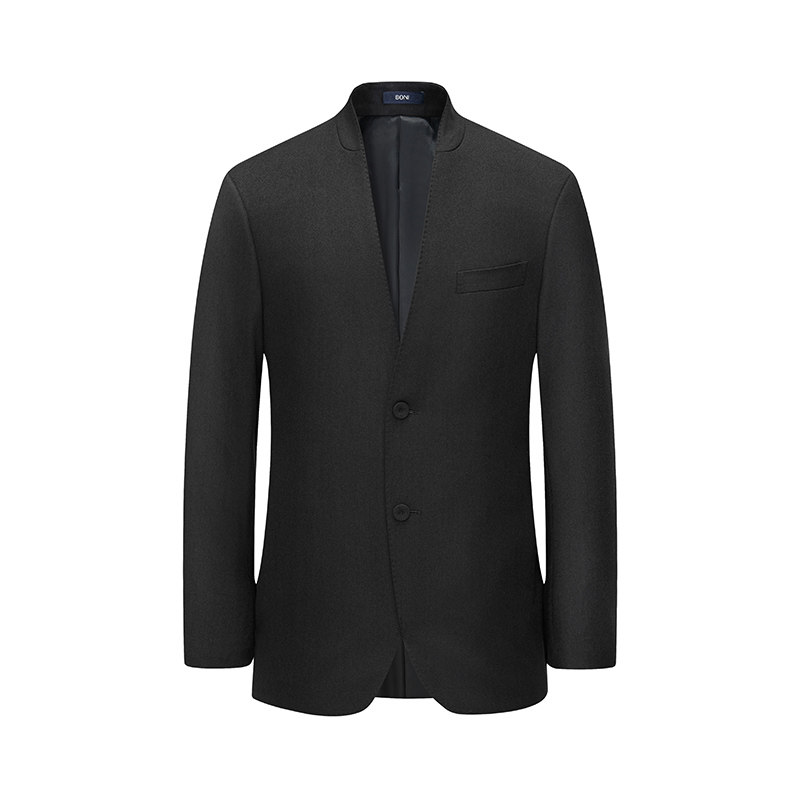 BONI/堡尼秋冬新品商务西服套装羊毛羊绒混纺西装西裤男AS570191B