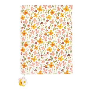 NOTE FOR 基础手账书衣《微光花信》余白a5书衣可调节花卉图案手账书衣保护套hobo布面书衣a6手帐本书皮书套