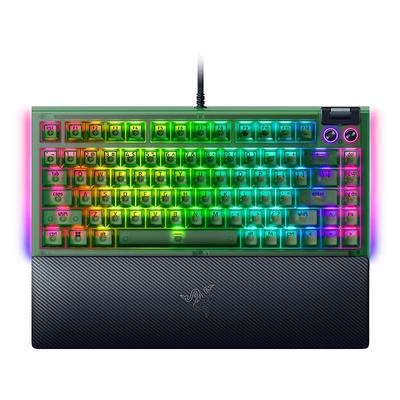 Razer雷蛇黑寡妇蜘蛛V4 75%热插拔款幻影绿电竞客制化机械键盘