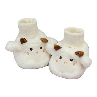 婴儿鞋子不掉鞋袜冬款宝宝袜鞋0-3-6-12个月幼儿鞋加绒加厚步前鞋