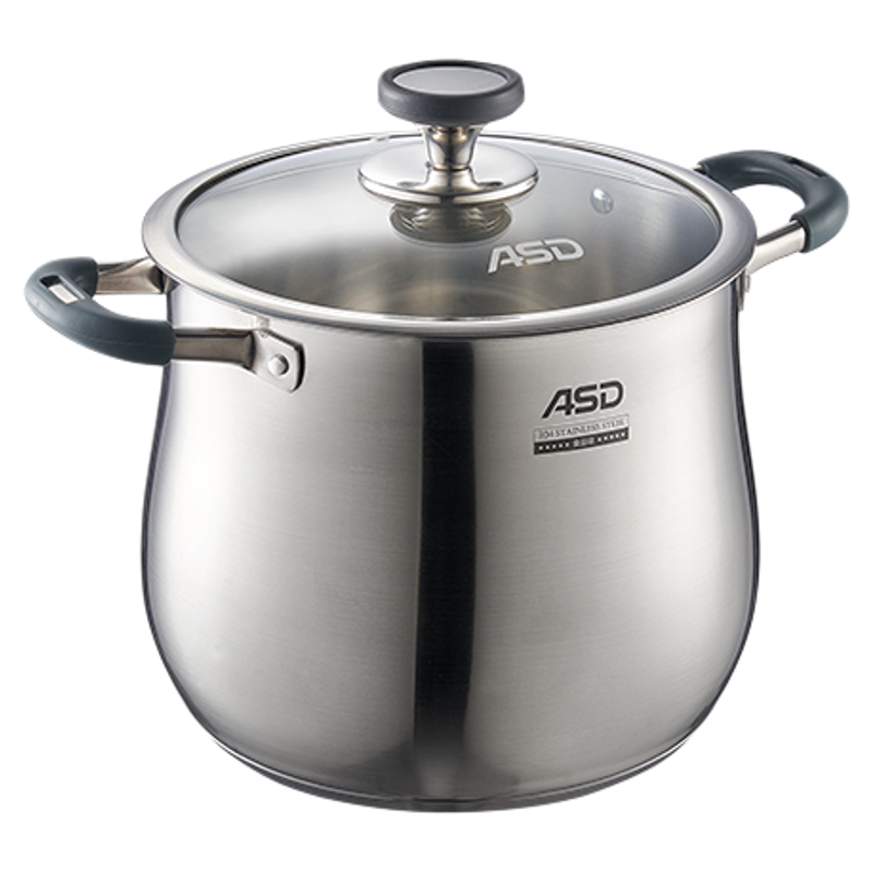 爱仕达汤锅304不锈钢加厚家用高锅大容量深汤桶燃气电磁炉大炖锅
