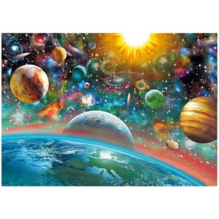 多款EDUCA宇宙太阳系星空进口拼图1000片雷诺瓦夜光纽约时代广场
