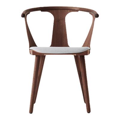 丹麦软包橡木胡桃木样板房餐椅子